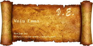 Veis Emma névjegykártya